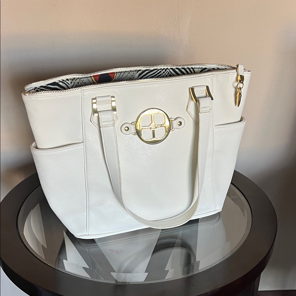 Elegant White Tote Bag